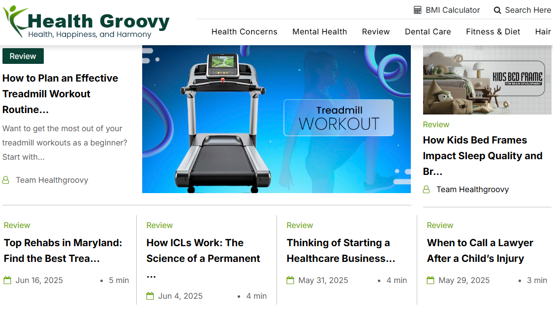 Healthcare Blog Post Screenshot