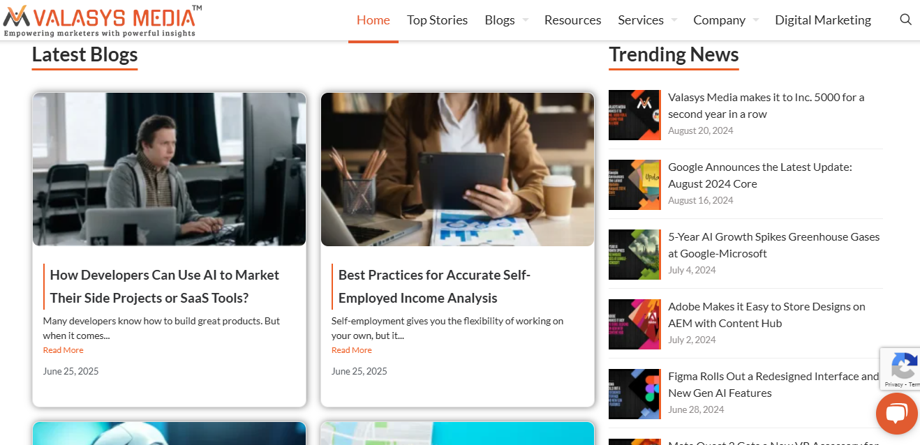 Marketing Blog Post Screenshot